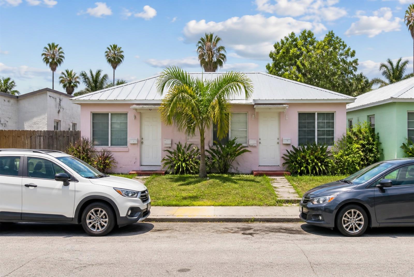 Front exterior of the Lake Worth Beach duplex